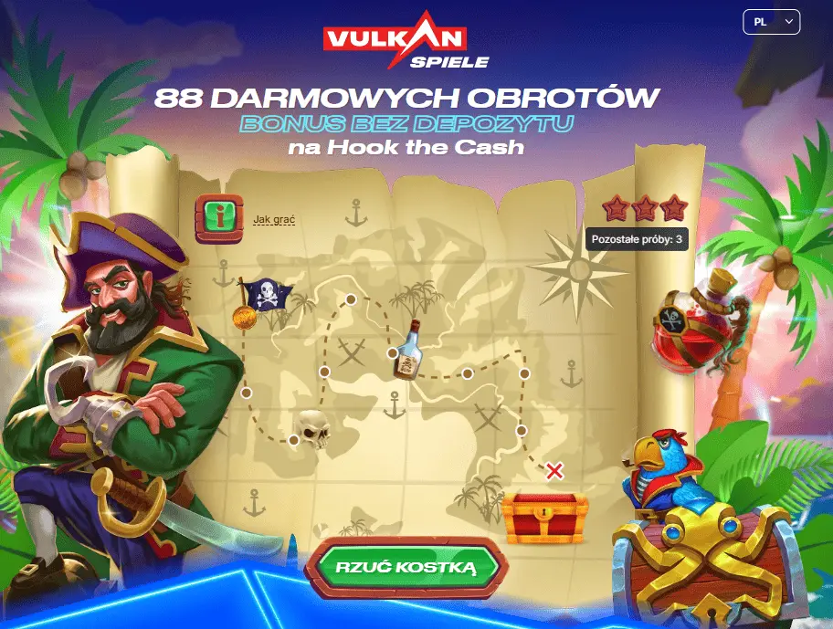 88 free spinów w VulkanSpiele